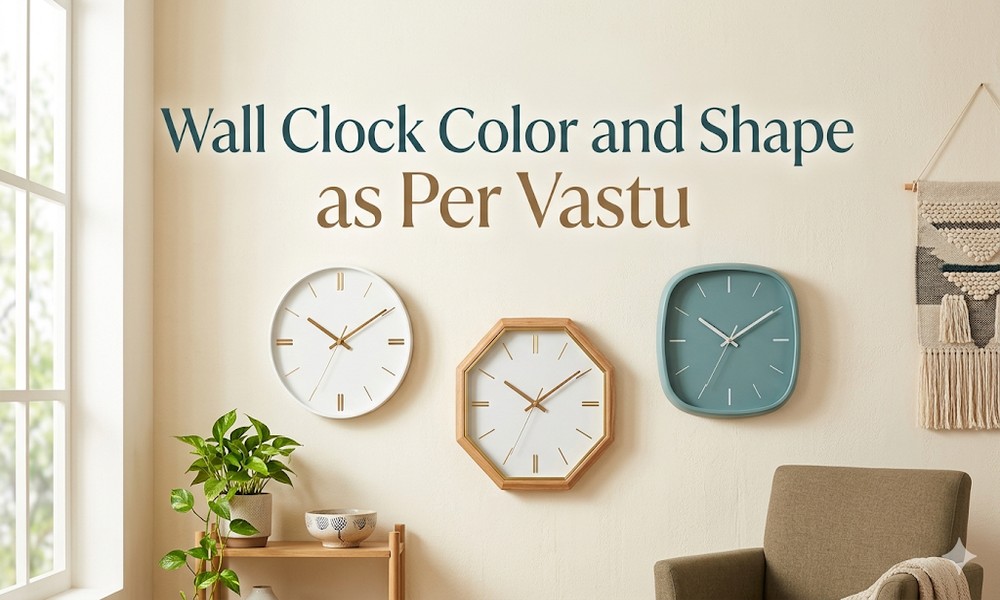 Wall Clock Color and Shape as Per Vastu